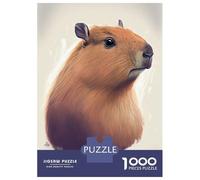 Jigsaws 1000 Pieces for Adults Capybara Animal Drawing Puzzle for Adults Relax Games Analysis And Logic Christmas Birthday Gifts 38x26cm/1000pcs