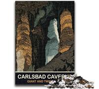 Jigsaws 1000 Pieces for Adults Carlsbad Caverns Adult Puzzles,Challenging Game Gifts for Is Ideal As A Gift for The Whole Family (50x75cm)
