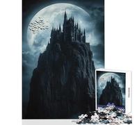 Jigsaws 1000 Pieces for Adults Castle on A Cliff Home Decoration Toys Birthday Gifts Hands-on Game Suitable for Desktop Decoration Size 50x75cm