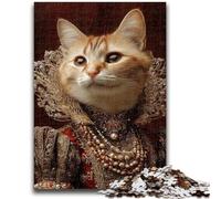 Jigsaws 1000 Pieces for Adults Cat from An Aristocratic Family Adult Puzzles,for Educational Game Challenge Toy Birthday Present, Gifts, Wall Art (38x26cm)