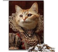 Jigsaws 1000 Pieces for Adults Cat from An Aristocratic Family, Educational Toys for Is Ideal As A Gift for The Whole Family for And 14 Years Old (Size 50x75cm)