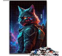 Jigsaws 1000 Pieces for Adults Cat Human Wooden Jigsaw Puzzles for Adults size 50x75cm Challenging Brain Teaser, Family Activity, Home Decor