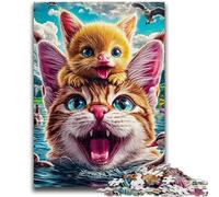 Jigsaws 1000 Pieces for Adults Cats And Kittens Learning Educational Toys Family Games Gifts for Friends And Family 26x38cm