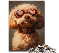 Jigsaws 1000 Pieces for Adults Cavapoo Puzzles,Toys Educational Games Stress Relieving Unique Birthday And Gifts (38x26cm)