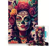 Jigsaws 1000 Pieces for Adults Celebrating Life And Death Exact Cut Art Cognitive Teaser Toy Relax Time Game Christmas Art Gift (38x26cm)