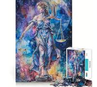 Jigsaws 1000 Pieces for Adults Celestial Justice Clean Fit Decor Brain Exercise Toy Cozy Time Play Birthday Fun Play (50x75cm)