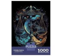 Jigsaws 1000 Pieces for Adults Celestial Scale Of Balance Puzzles for Adults Brain Teaser Game Stress Reliever Unique Birthday And Xmas Gifts 52x38cm/1000pcs