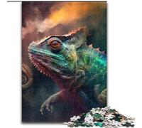 Jigsaws 1000 Pieces for Adults Chameleon cardboard Jigsaw Puzzles for Adults size 26x38cm Family Fun Activity, Brain Challenge, for Teenager