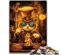Jigsaws 1000 Pieces for Adults Chef Cat Family Fun for Is Ideal As A Gift for The Whole Family for And Age 14 Years Up 26x38cm