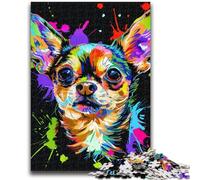 Jigsaws 1000 Pieces for Adults Chihuahua Adult Puzzles,Challenging Game Gifts for Is Ideal As A Gift for The Whole Family (26x38cm)