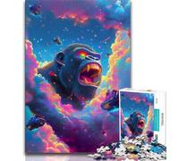 Jigsaws 1000 Pieces for Adults Cloud Chimp,Help The Brain Exercise Addictive Toys to Cultivate Patience Artists Collection,Fine Art 50x75CM