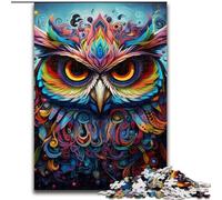 Jigsaws 1000 Pieces for Adults Color Owl 1000-Piece Jigsaw Puzzle for Birthdays, Holidays, And Home Decor size : 38x26cm