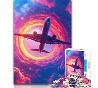 Jigsaws 1000 Pieces for Adults Color Plane,Help The Brain Exercise Addictive Toys to Cultivate Patience Gift For Birthdays (75x50cm)