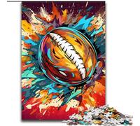 Jigsaws 1000 Pieces for Adults Colorful American Football Wooden Puzzles size : 50x75cm Challenging Brain Teaser for Teenagers, Family Game Night Fun