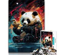 Jigsaws 1000 Pieces for Adults Colorful Animal Panda,Help The Brain Exercise Addictive Toys to Cultivate Patience Gift For Birthdays (75x50cm)