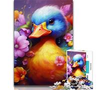 Jigsaws 1000 Pieces for Adults Colorful Art Ducks,Help The Brain Exercise Addictive Toys to Cultivate Patience Gift For Birthdays (75x50cm)