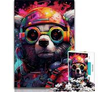 Jigsaws 1000 Pieces for Adults Colorful Art Koala,Help The Brain Exercise Addictive Toys to Cultivate Patience Artists Collection,Fine Art 38X26CM