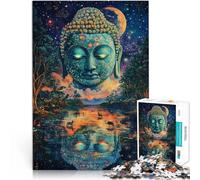 Jigsaws 1000 Pieces for Adults Colorful Buddha Statue Made of wood Suitable for people aged 14 and above Educational Learning Toys Family Games Birthday present。size:50x75cm/19.68x29.52inch
