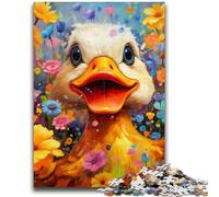 Jigsaws 1000 Pieces for Adults Colorful Duck Flowers Adult Puzzles,Challenging Game Gifts for Is Ideal As A Gift for The Whole Family (50x75cm)