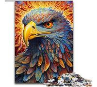 Jigsaws 1000 Pieces for Adults Colorful Eagle Puzzle Made of cardboard,Ideal for And Family Fun for Holidays, Birthdays 1000pcs(26x38cm)