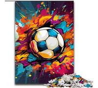 Jigsaws 1000 Pieces for Adults Colorful Football Impossible Jigsaw Puzzles for Adults size50x75cm for Family Interactive Game