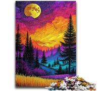 Jigsaws 1000 Pieces for Adults Colorful Forest Teenager Puzzles,is Ideal As Gifts for The Whole Family Suitable for And 14 (26x38cm)