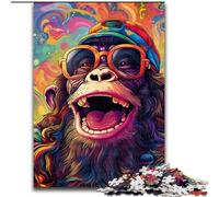 Jigsaws 1000 Pieces for Adults Colorful Monkey Difficult Puzzles for Adults size 50x75cm for Holidays, Birthdays, And Family Game Nights