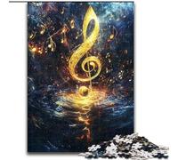 Jigsaws 1000 Pieces for Adults Colorful Music Symbols, for Ages 14 And over Each Piece Is Unique - Fun And Challenging Game for The Whole Family Good Gift (Size 26x38cm)