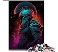 Jigsaws 1000 Pieces for Adults Colorful Neon Gladiator Made of Wood, Perfect DIY Art Decor Or Birthday Gift 50x75cm Brain Teaser Game for Teenagers, Perfect