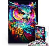 Jigsaws 1000 Pieces for Adults Colorful Owl Spielzeug für die ganze Familie Angebot als Geschenk für die ganze Familie75x50cm