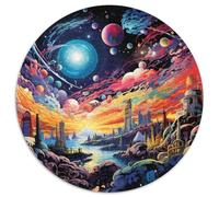 Jigsaws 1000 Pieces for Adults Colorful Planet Challenging Puzzles Family Game Night Challenging And Rewarding Visual Experience 67.5x67.5cm