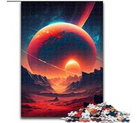 Jigsaws 1000 Pieces for Adults Colorful Planet Mountains Made of Wood, Perfect Christmas & New Year Gift, 50x75cm Engaging Family Game Night Activity