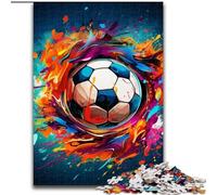 Jigsaws 1000 Pieces for Adults Colorful Soccer Jigsaw Puzzles for Adults 1000 Skill Level Beginner, Great for Birthday (Size 50x75 cm)