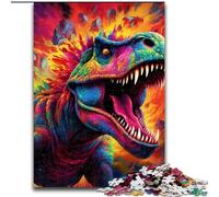 Jigsaws 1000 Pieces for Adults Colorful Tyrannosaurus Challenging Puzzles size50x75cm Gift for Men And Women, Daily & Special Occasion