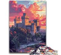 Jigsaws 1000 Pieces for Adults Colorful Warwick Castle Adult Puzzles,for Educational Game Challenge Toy Birthday Present, Gifts, Wall Art (75x50cm)