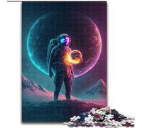 Jigsaws 1000 Pieces for Adults Colors of Space Planet Made of Wood, Perfect Christmas & New Year Gift, 50x75cm for Holidays, Birthdays, And Family Game Nights