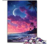 Jigsaws 1000 Pieces for Adults Colourful Dream Beach Made of Wood, for Teenagers Age Group 14+, Home Decor 50x75cm for Birthdays, Holidays, And Special Occasions