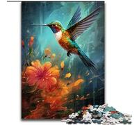 Jigsaws 1000 Pieces for Adults Colourful Hummingbirds Jigsaw Puzzles Made of cardboard, for Birthdays, Holidays, Space Party Decorations 1000pcs(26x38cm)