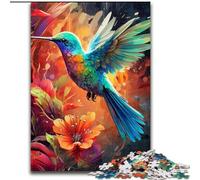 Jigsaws 1000 Pieces for Adults Colourful Hummingbirds Made of Wood, Gift for Men And Women, Daily & Special Occasion 50x75cm for Birthdays, Holidays, And Special Occasions