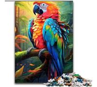Jigsaws 1000 Pieces for Adults Colourful Parrot Made of Wood, Gift for Men And Women, Daily & Special Occasion 50x75cm for Birthdays, Holidays, And Special Occasions