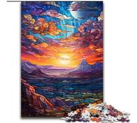 Jigsaws 1000 Pieces for Adults Colourful Summer Evening Sunset Made of Wood, Perfect Christmas & New Year Gift, 50x75cm Engaging Family Game Night Activity