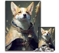 Jigsaws 1000 Pieces for Adults Corgi The Wizard Paper Puzzles Brain Teaser Game for Teenagers Perfect 1000 PCS(38x26cm)