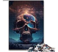 Jigsaws 1000 Pieces for Adults Cosmic Graveyard Made of Wood, Perfect Christmas & New Year Gift, 50x75cm for Holidays, Birthdays, And Family Game Nights