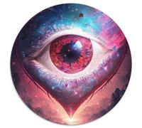 Jigsaws 1000 Pieces for Adults Cosmic Heart Eye Round Puzzles 1000 Pieces for Adults Challenging Brain Teaser - Relaxing Toy for Teenagers 1000pcs (67.5x67.5cm)