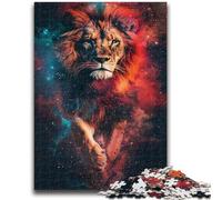 Jigsaws 1000 Pieces for Adults Cosmic Lion 1000 Piece Jigsaw,Family Entertainment Toys with Matching Poster And Trivia Sheet (50x75cm)