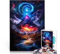 Jigsaws 1000 Pieces for Adults Cosmic Mountain Landscape Handgeschwindigkeitswettbewerb Eltern-Kind-Interaktion52x38cm