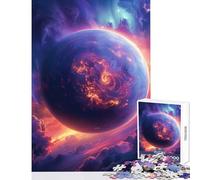 Jigsaws 1000 Pieces for Adults Cosmic Planet Landscape Shared Joyful Family Experience Wonderful Christmas Surprise Gifts (38x26cm)