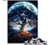 Jigsaws 1000 Pieces for Adults Cosmic Tree of Life Made of Wood, Unique DIY Home Decor Gift Idea 50x75cm Adult & Family Activity, DIY Home Decor Gift