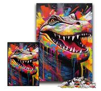 Jigsaws 1000 Pieces for Adults Crow Graffiti cardboard Puzzles 26x38 cm Ideal for Lover, Perfect Christmas, New Year, Valentine's Gift
