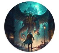 Jigsaws 1000 Pieces for Adults Cthulhu Mythos Jigsaw Puzzles Ideal Holiday Or Birthday Gift, Party Game Toy 1000pcs (67.5x67.5cm)